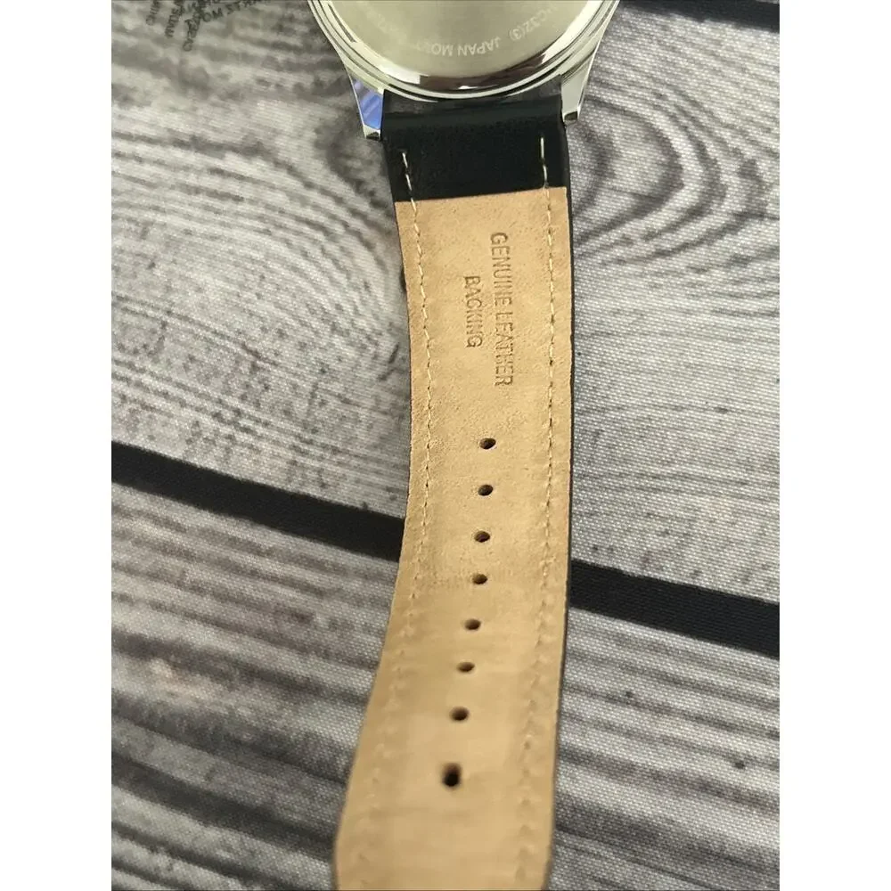 Amazon Essentials Silver Case Black Dial And Band Men’s Watch